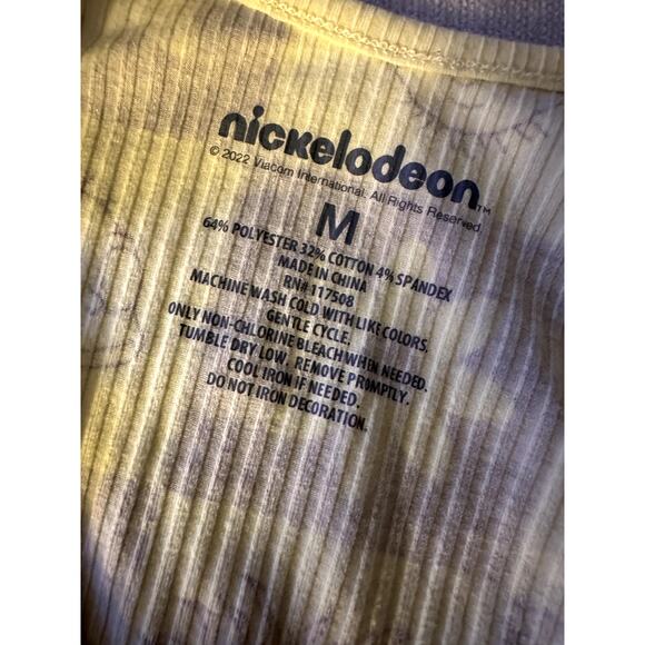 Y2K Nickelodeon Ruched Tank Top – Rugrats Flower Patch Print (Size M) - Picture 2 of 2